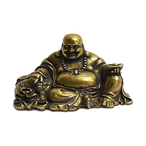 LBYLYH Pure Copper Tea Pet Retro Copper Maitreya Buddha Happy Buddha Hand Sculpture Ornaments Tea Play Kung Fu Tea Ceremony Match Cover