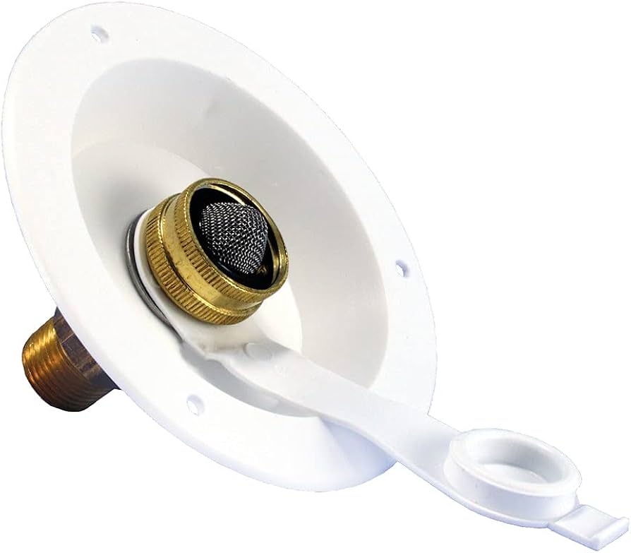 RV City Water Inlet W/ Brass Check Valve 1/2 MPT Plastic, 46 OFF