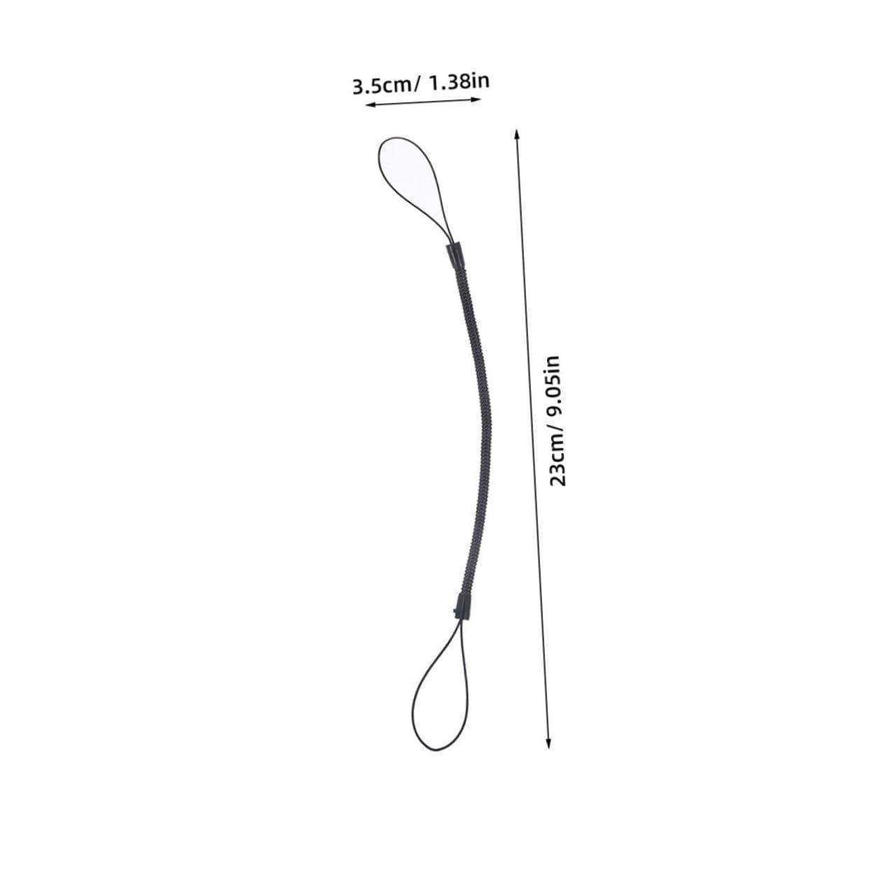 HOMSFOU Elastic Pen Lanyard 12 Pack Stylus Lanyard Cord Retractable Spring Rope for Tablets Smartphones Black