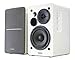 Edifier R1280T Active Bookshelf Speakers 2.0, Dual RCA Input, 42W RMS, 55Hz–20kHz, 4" Drivers, 0.5" Tweeters, Bass Reflect Port, with Wireless Remote, Wood Enclosure, White