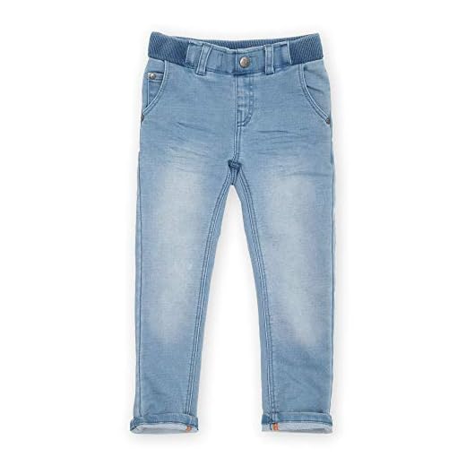 Sigikid Mädchen Sigikid Mini - Mädchen Sweat Denim mit Sigikid-klecks, Größe 098 128 Jeans, Hellblau, 104 EU
