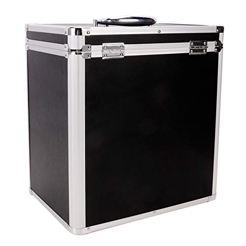 Vaultz Vinyl Record Storage Box - Locking 50 Album Holder & Organizer - Great Alternative To Flimsy Lp Crate - 14.4 X 13.4 X 9.6 Inches - Led Zeppelin Album Design #TOP4