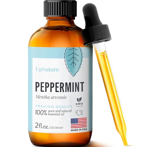 UpNature Peppermint Oil - 100% Pure Natural Peppermint Essential Oil for Hair Diffuser & Skin, 2oz