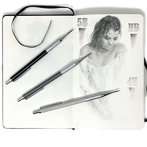 Mstrsktch Metal Mechanical Pencils For Drawing- 2Mm Graphite Lead Refills, With Big Capacity Pencil Storage Case For Artists, School And Office #TOP5