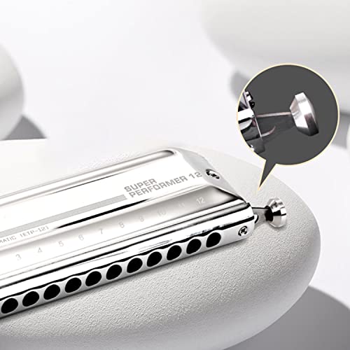 MEIeynt Harmonica, 12 Trous 48 Tons Orgue à Bouche Clé De C Acier Inoxydable Mini Blues Harmonica Cadeau Parfait pour… - Les Beatles, Paul McCartney, John Lennon, RIngo Starr, George Harrison MEIeynt Harmonica, 12 Trous 48 Tons Orgue à Bouche Clé De C Acier Inoxydable Mini Blues Harmonica Cadeau Parfait pour… – Image 6