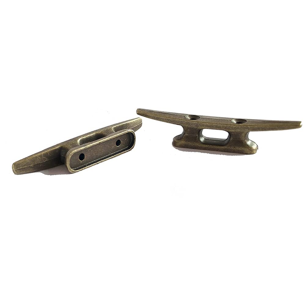 Bitta for ormeggio barca da 4 pollici for ormeggio barca in bronzo, ghisa adatta for, spiaggia, lago, arredamento marittimo, 4 pezzi