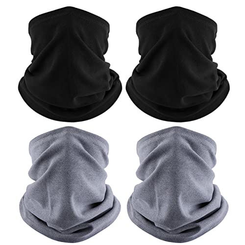 Luoliil Voe 4 Pack Winter Neck Warmer, Neck Gaiter Ski For Men & Women, Soft Fleece Face Cover Mask Scarf For Cold Weather Snowboarding Skiing Cycling Outdoor Sports #TOP13