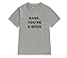Produktbild Miwaimao Sommer Herren Kurzarm T-Shirt Baby You're A BOSS Fashion Persönlichkeit Drucken Casual Loose Elastisch Gr. XXL, Xh3001