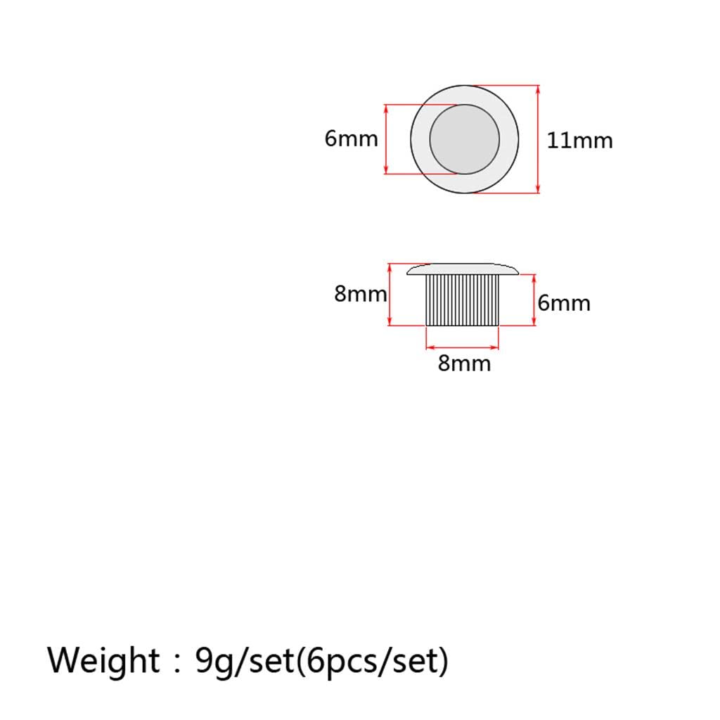 1 Set (6 Pezzi) Meccaniche Per Charra Vintage In Metallo Accordatori Dadi/Boucche/Riforole - KR (Origine - Foto 14