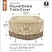 Classic Accessories Veranda Water-Resistant 52 Inch Bistro Round Patio Table & Chair Set Cover, Outdoor Table Cover
