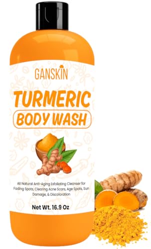 Ganskin Turmeric Body Wash – Skin Brightening Liquid Soap for
