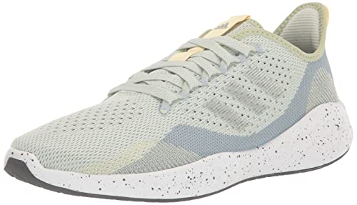 adidas Women's Fluidflow 2.0 Running Shoe, Linen Green/Silver Metallic/Magic Grey, 7.5