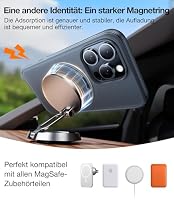 TORRAS 360° Ostand O3 Fitness für iPhone 16 Pro Max Hülle für MagSafe mit Kamerasteuerung Taste [Nr.1 Magnetkraft & Militärischer Schutz & Flexibler Ständer] Hülle iPhone 16 Pro Max Case Schwarz – Ansicht 4