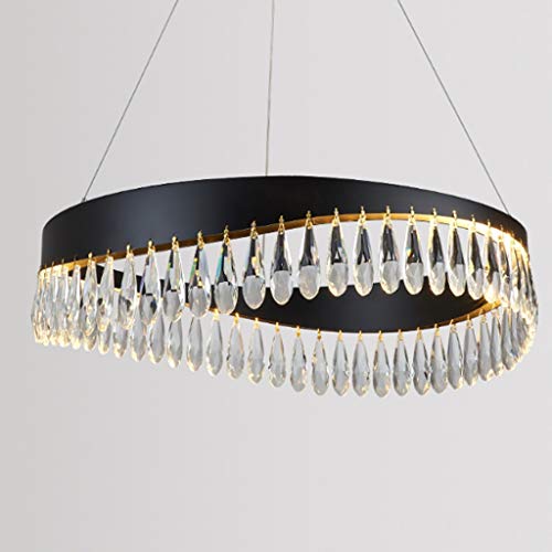 Lustre cristal acier inoxydable or luminaire de prestige pour salle à manger