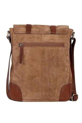 Scully Unisex Suede Messenger Bag - 9342