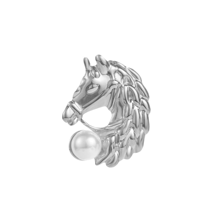 Retro Brooch for Women Alloy Lapel Pin with Simulated Pearl Accent Niche Design Suit Pin Jewelry Accessories for Men and Girls-image-35