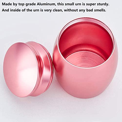 Image of 2.7 Inch Pink Small Keepsake Cremation Urns for Human Ashes | Memorial Mini Urn for Women Men,Decorative Funeral Urns for Human or Pet Ashes- A Perfect Tribute & Gift for Families