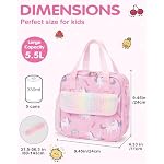 Insulated Leakproof Girls Lunch Bag Box with Shoulder Strap Back to School - Image 3