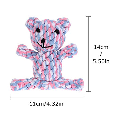 Brinquedo para cães Tehaux - 4 peças de brinquedos para cães de estimação de corda de algodão para t