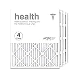 AIRx Filters 20x25x1 Air Filter MERV 13 Pleated HVAC AC Furnace Air Filter, Health 4-Pack Made in the USA