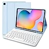COEZFE Funda Teclado para Samsung Galaxy Tab S6 Lite 10.4" 2024, Español Ñ Teclado para Samsung Tab S6 Lite 2024/2022/2020, Teclado para Galaxy Tab S6 Lite (SM-P620/P625/P613/P619/P615/P610), Azul