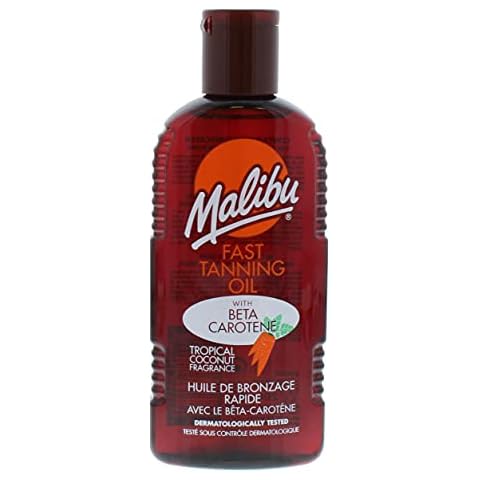 Malibu Sun Bräunungsöl, wasserfest, mit Beta-Carotin und tropischem Kokosnuss-Duft Cover