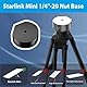 EIHI 1 Individuell Stativ-Adapter Für Star-Link Mini, 1/4-Zoll-20-Gewinde Für Mini-Starlink-Halterung, Kompatibel Mit Standard-1/4-Zoll-Stativen, Zubehör Für Starlink Mini（Schwarz,B）