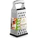 Spring Chef Box Grater, 4-Sided Stainless Steel Large 10-inch Grater for Parmesan Cheese, Ginger, Vegetables