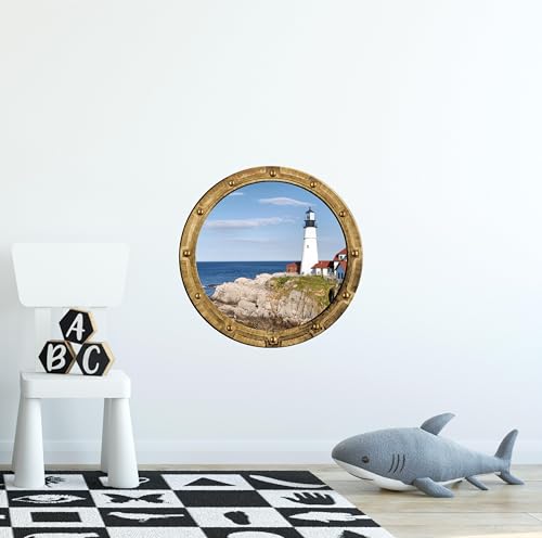 Vinilo Decorativo Porthole Lighthouse 30x30 cm miniatura 2