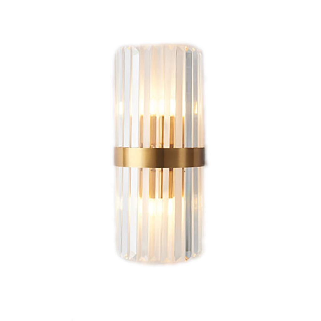 HynJGih Crystal wall lamp Living Room Aisle TV Background wall lamp Creative Bedroom Bedside lamp(A)