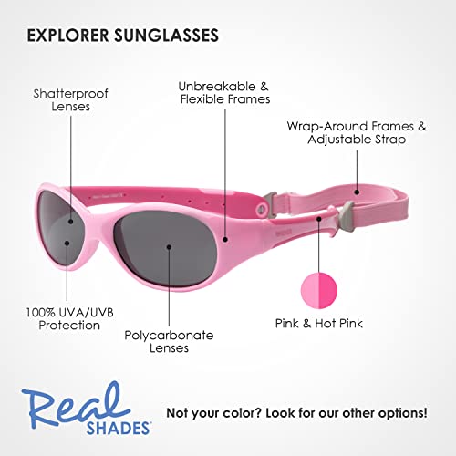 REAL SHADES Unbreakable Kids Sunglasses - 100% UV Protection and Shatterproof Lens with Adjustable Strap for Boys and Girls4