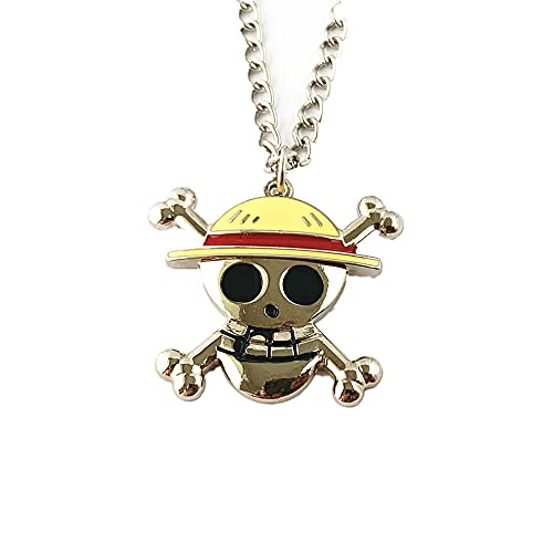 DianViVi Anime Cartoon One Piec Luffy Necklace Gifts for Girl Woman Men (LuffyA)