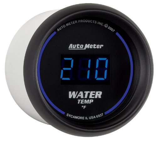 Auto Meter 6937 Cobalt Digital Water Temperature Gauge, 2 1/16" - Image 3