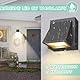 BENMA 8W LED Wandlampe Innen/Außen, Wandleuchte 4 Stück - Gray, Wandlampe warmweiß 3000K Außenwandleuchte IP65 für Schlafzimmer, Wohnzimmer, Badezimmer