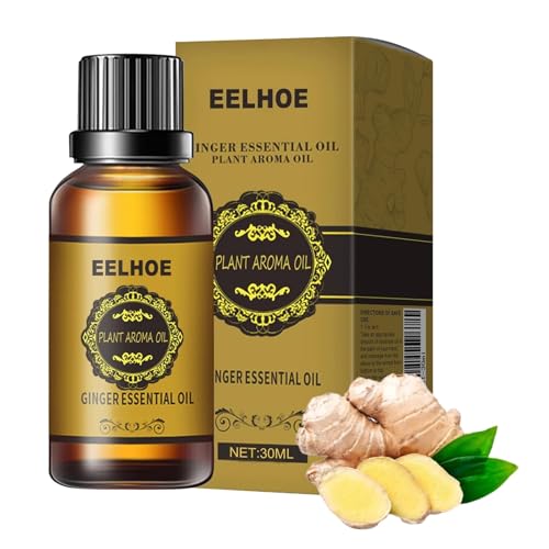 Aceite de Masaje de Jengibre,Belly Drainage Ginger Oil,Aceite de Jengibre para Drenaje linfático para Drenaje del Vientre para SPA, Relajación Corporal (30ml)