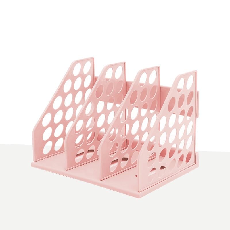 Ufficio Scaffale for archiviazione dati da ufficio, scaffale for libri, riviste, file Organizzatore da scrivania(Pink)