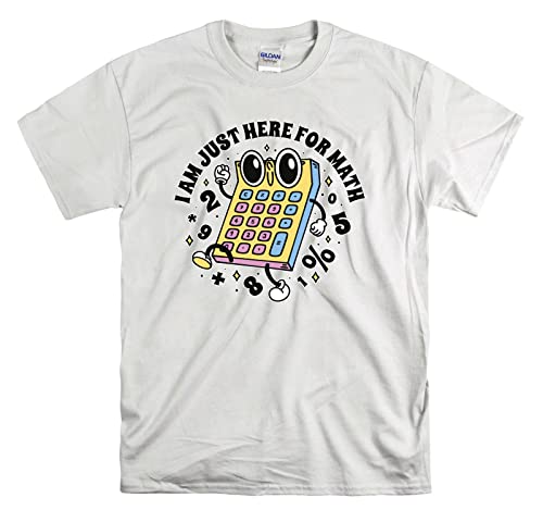 T-shirt Maths Calculator le cadeau blanc taille XL pour passionné de science