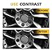 AMZAUTO 20 PCS Lug Nut Covers, 17 mm Wheel Lug Nut Covers Caps with Removal Tool, Compatible with Volkswagen Audi Roewe, Automotive Exterior Accessories (Black)
