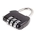 Aexit Luggage Box Padlocks Mini Resettable Combination Lock Padlock w 3 Digit Combination Padlocks Number Black