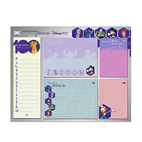 Bloquinhos de Anotações Disney