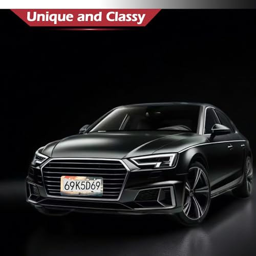 Image of Anime License Plate Frames,Aluminum License Plate Frame with Screw Caps, Cute License Plate Holder，for Cars 12''x6'' (Grow Towards The Sun)