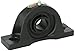 Sealmaster NP-18 Pillow Block Ball Bearing, Non-Expansion Type, Normal-Duty, Regreasable, Setscrew Locking Collar, Felt Seals, Cast Iron Housing, 1-1/8" Bore, 1-11/16" Base to Center Height, 4-3/4" Bolt Hole Spacing Width