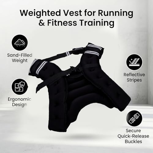 Chaleco Ponderado Transpirable RiToEasysports con Ajuste Seguro para Correr 4