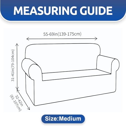 Yemyhom Couch Cover Latest Jacquard Design High Stretch Sofa Covers For 2 Cushion Couch, Pet Dog Cat Proof Loveseat Slipcover Non Slip Magic Elastic Furniture Protector thumb #5