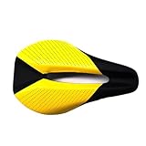 Selle de vélo souple confortable Jaune