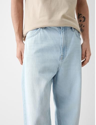 Men's Baggy Jeans Loose Fit Y2k Skater Denim Pants Casual Vintage Fashion Straight Leg Hip Hop Trousers4