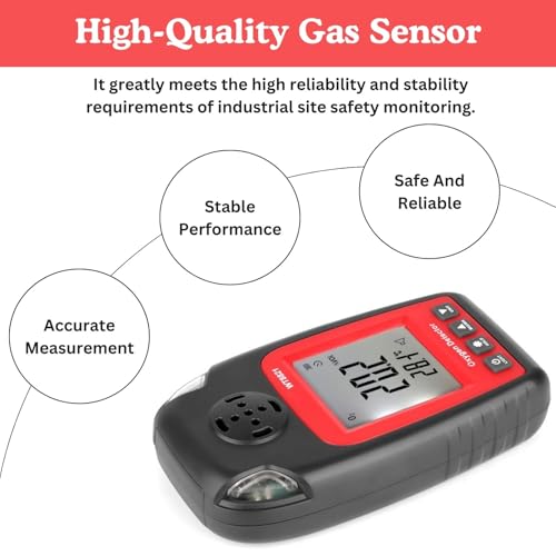 Détecteur de gaz O2 Jadeshay WT8821 compact avec écran LCD