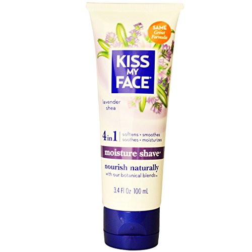 Kiss My Face, Moisture Shave, Lavender Shea, 3.4 fl oz (100 ml) - 2pc