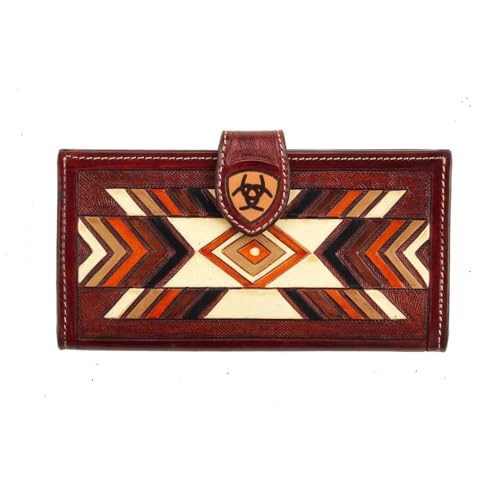 ARIAT Women's Southwest Design Sheild Logo Wallet, Multicolored, One Size