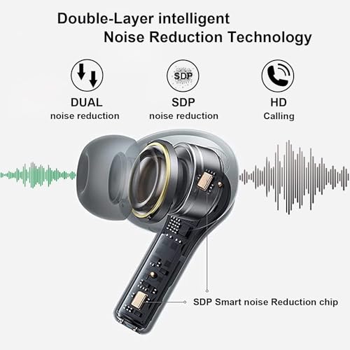 Kutyuut Ear Buds Wireless Earbuds Airbuds Pods 2026 New Bluetooth Headphones With Noise Reduction,In-Ear Ear Buds Sport 48H Playtime,Touch Control Wireless Headphones For Iphone/Airpods - 3